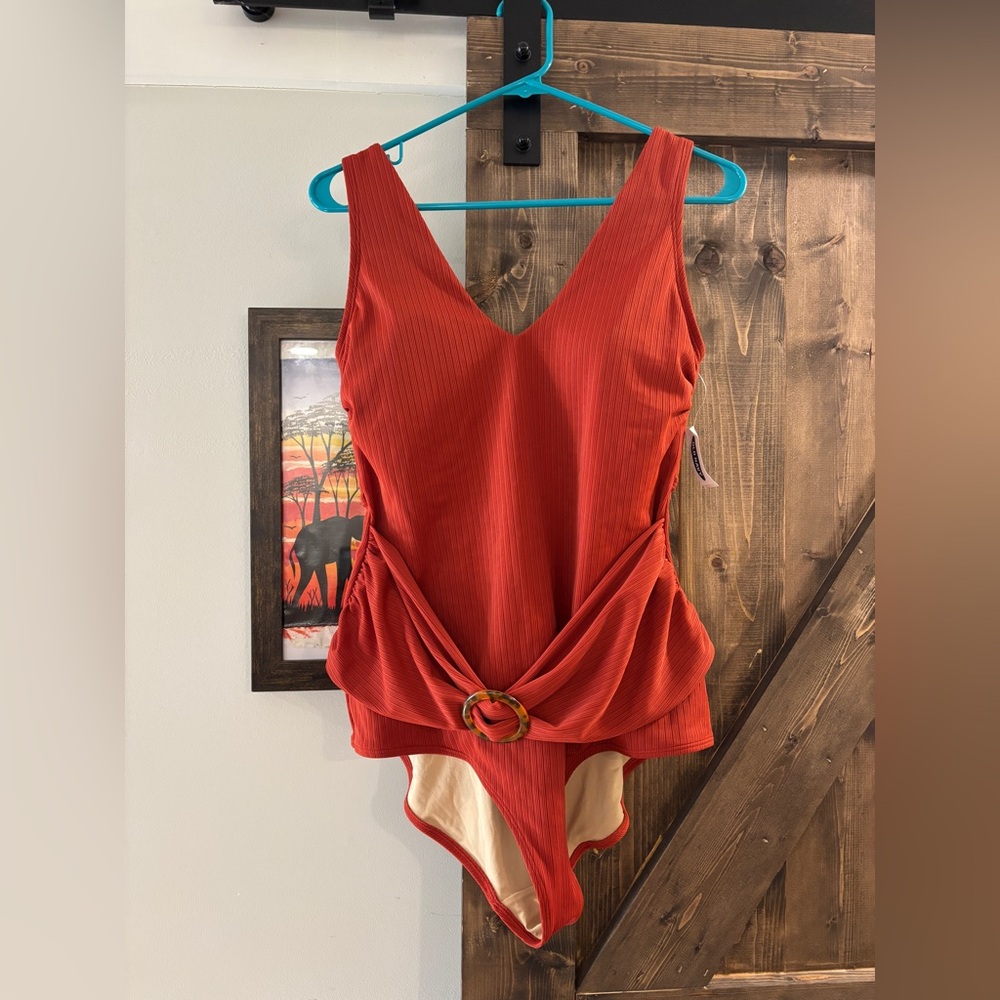 NWT Old Navy Rust One-Piece Swimsuit